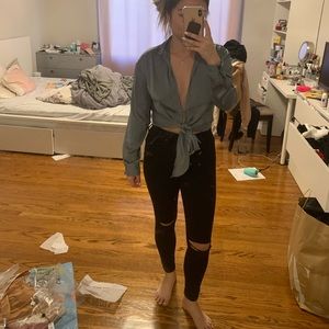 Topshop Jamie ripped jeans